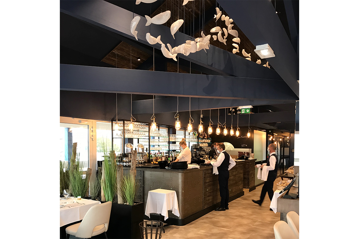 réalisation Maison Roches pour le restaurant Les Pêcheurs d'Etaples agencement et décoration création d'ambiance