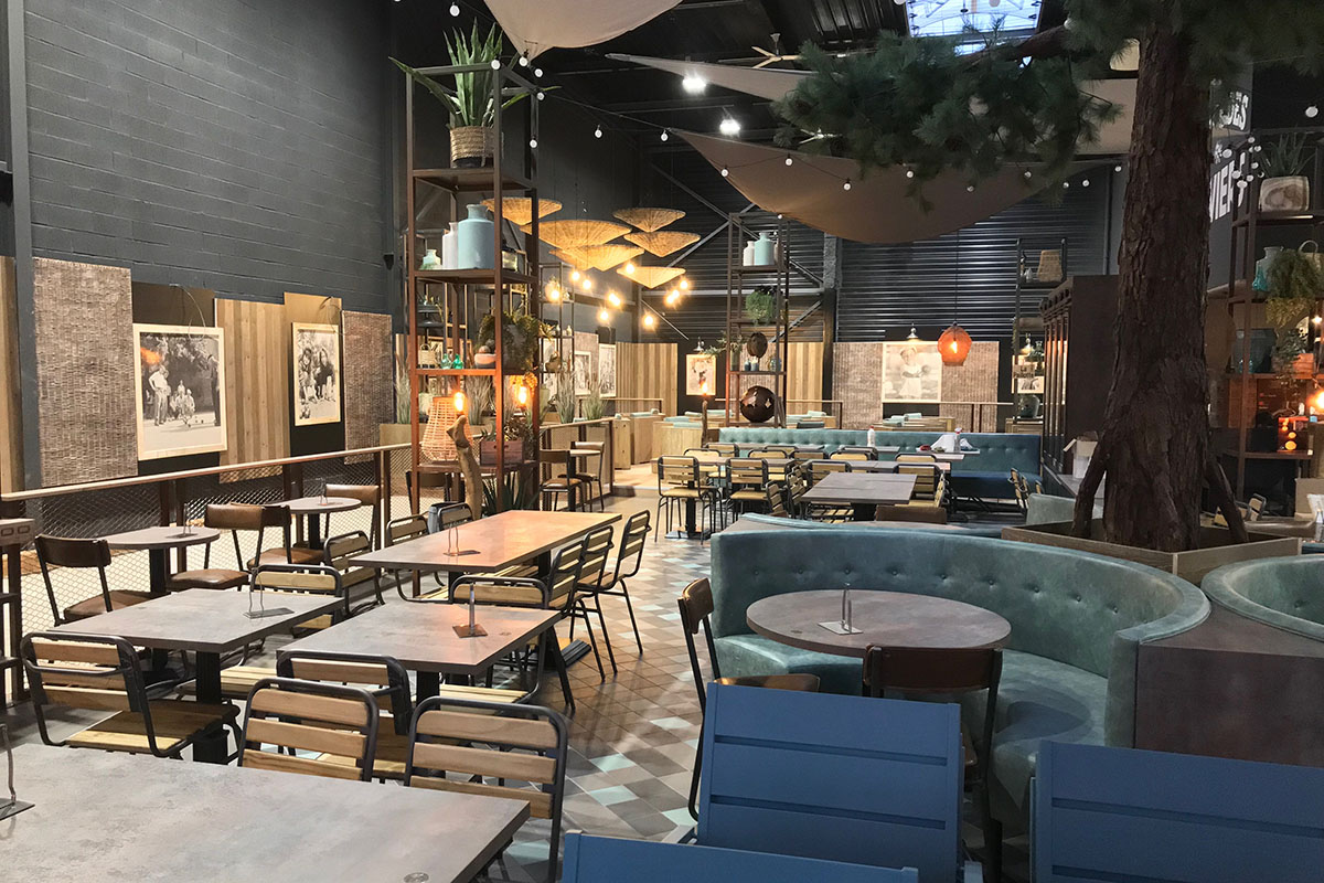 réalisation Maison Roches pour le restaurant Place des Oliviers